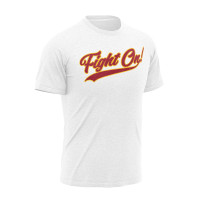 USC Trojans Team Trojan White Fight On Swoosh Tail T-Shirt